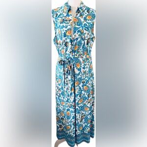 MSK Vibrant Colorful Maxi Dress Size Large